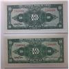 Image 2 : China Central Bank 10 Yuan, 1941, Lot of 2