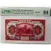Image 1 : China, Bank of Communications 10 Yuan, 1914, P-118q PMG 64EPQ