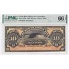 Image 1 : Costa Rica 10 Pesos, 1899, P-S164r Remainder PMG 66EPQ