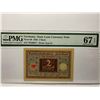 Image 1 : Germany State Loan Currency Note 2 Mark, 1920, P-60 PMG 67EPQ