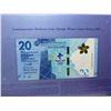 Image 1 : Hong Kong Bank of China 20 dollars, 2022, Prefix AA Beijing Olympics with Folder