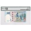 Image 2 : Hong Kong Shanghai Banking Corp 20 dollars, 2016, Binary Serial Number PMG 64