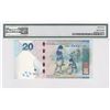 Image 2 : Hong Kong Shanghai Banking Corp 20 dollars, 2016, Fancy Serial Number PMG 64