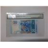 Image 2 : Hong Kong Shanghai Banking Corp 20 dollars, 2018, Low Serial Number PMG 66EPQ