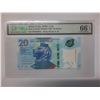 Image 1 : Hong Kong Shanghai Banking Corp 20 dollars, 2018, Low Serial Number PMG 66EPQ