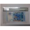 Image 2 : Hong Kong Shanghai Banking Corp 20 dollars, 2018, Low Serial Number PMG 66EPQ