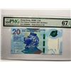 Image 1 : Hong Kong Shanghai Banking Corp 20 dollars, 2018, PMG 67EPQ