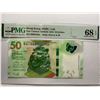 Image 1 : Hong Kong Shanghai Banking Corp 50 dollars, 2018, PMG 68EPQ