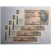 Image 1 : Hong Kong Standard Chartered Bank 20 dollars, 1995, Lot of 4 Prefix AA