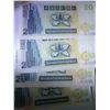 Image 3 : Hong Kong Standard Chartered Bank 20 dollars, 1995, Lot of 4 Prefix AA