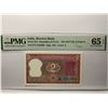 Image 1 : India, Reserve Bank 2 Rupees, ND 1977-82, P-53d PMG 65EPQ
