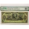 Image 1 : Mexico 5 Pesos, ND 1902-14, P-S429dr Remainder PMG 64