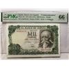 Image 1 : Spain 1000 Pesetas, ND 1974, P-154 Commemorative PMG 66EPQ