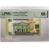 Image 1 : Suriname Centrale Bank 10 dollars, 2004, P-158a PMG 68EPQ