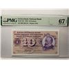 Image 1 : Switzerland National Bank 10 Franken, 1972, P-45r PMG 67EPQ