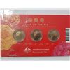 Image 2 : Australia, 2019 $1 Uncirculated Three coin set, Lunar Year of the Pig