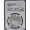 Image 1 : Canada, $5 dollars silver coin, 1975, Montreal Olympics, Swimming, NGC MS67