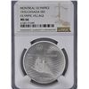 Image 1 : Canada, $5 dollars silver coin, 1976, Montreal Olympics, Village, NGC MS66