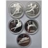 Image 1 : Canada $20, Calgary Winter Olympics Silver Proof Coin Set of 5