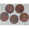 Image 1 : China Szechuan, 100 cash bronze coin, Lot of 5