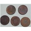 Image 1 : China Szechuan, 100 cash bronze coin, Lot of 5