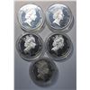 Image 2 : Cook Islands $50 Endangered World Wildlife Silver Proof Coin Set of 5