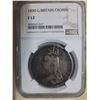 Image 1 : Great Britain, Crown silver coin, 1890, NGC F12