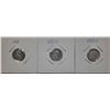 Image 1 : Hong Kong 5 cents silver coin, Queen Victoria, Lot of 3