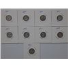 Image 1 : Hong Kong 10 cents silver coin, Queen Victoria, Lot of 9