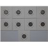 Image 2 : Hong Kong 10 cents silver coin, Queen Victoria, Lot of 9