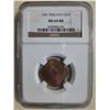 Image 1 : Malaya, 1 cent bronze coin, 1961, NGC MS64RB