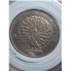 Image 1 : Myanmar Burma, 1 kyat silver coin, 1852