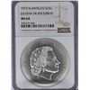 Image 1 : Netherlands, Antilles, 25 Gulden silver coin, Juliana Silver Jubilee, NGC MS64