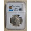 Image 1 : New Zealand, 1/2C silver coin, 1941, CCG XF45