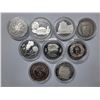 Image 1 : New Zealand $1 silver proof coin set of 9, All different year
