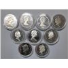 Image 2 : New Zealand $1 silver proof coin set of 9, All different year
