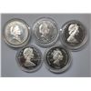 Image 2 : New Zealand, Bird of New Zealand $1 silver proof coin, Set of 5