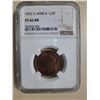 Image 1 : South Africa, 1/2 P, bronze Proof coin, 1952, NGC PF66RB