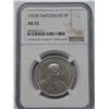 Image 1 : Switzerland, 5 Francs silver coin, 1932-B, NGC AU55