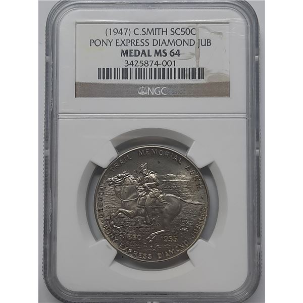 USA Medal, 1947 C.Smith SC50C, NGC MS64