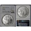 Image 1 : USA Eagle, $1 dollar, 1oz silver coin, 2009, NGC MS68