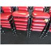 Image 3 : 58-Red Padded Stackable Chairs - 58 X $