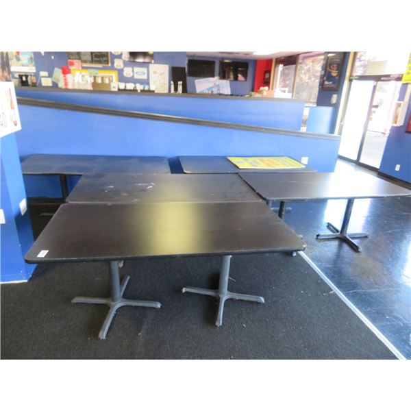 7-Black 8 Top Tables - 7 X $