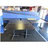 Image 1 : 7-Black 8 Top Tables - 7 X $