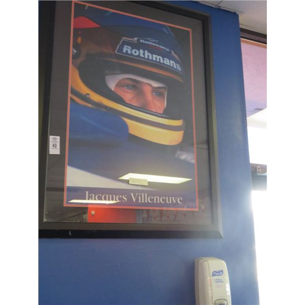 Jacqus Villeneuve Framed Photo