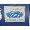 Image 1 : Ford Sales & Service Authorized Dealer Sign - 12" x 12"