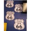 Image 1 : 7-Asst. US Route 66 Signs - 7 X $