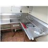 Image 1 : S/S Corner 3 Comp Pot Sink