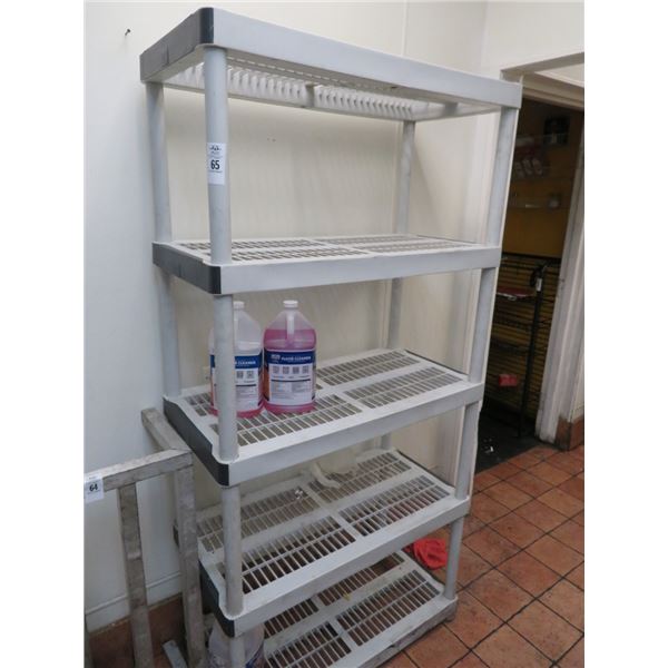 Plastic 5 Shelf Rack