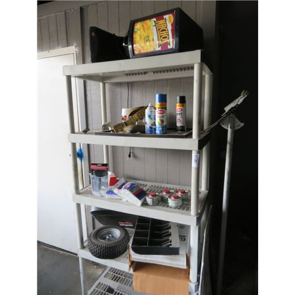 Plastic 5 Shelf Metro Rack w/Contents
